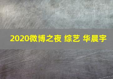 2020微博之夜 综艺 华晨宇